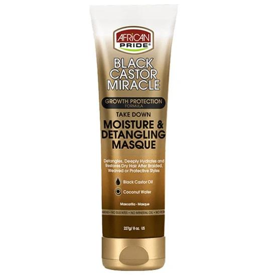 African Pride Black Castor Miracle Growth Protection Detangling Masque 227 g