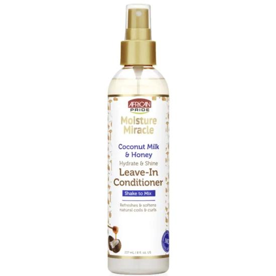 African Pride Moisture Miracle Coconut Milk & Honey Leave-In Conditioner 237ml