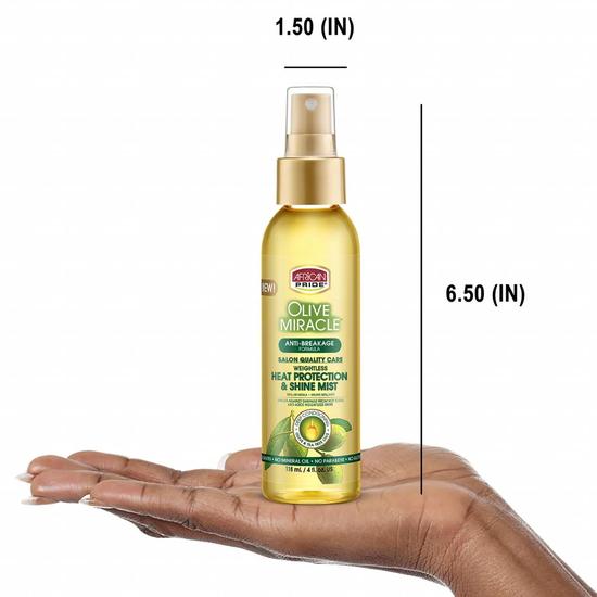 African Pride Olive Miracle Anti Breakage Heat Protection & Shine Mist 118ml