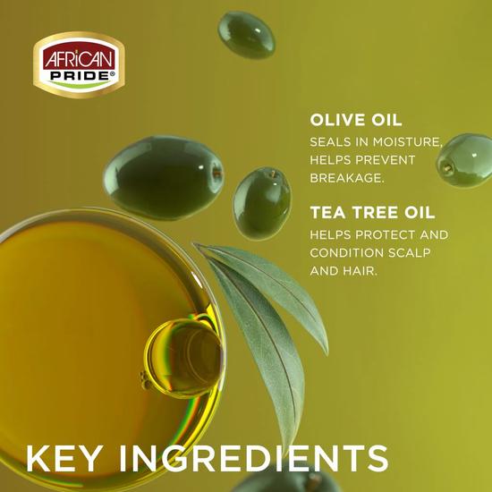 African Pride Olive Miracle Anti-Breakage Super Hold Smooth Edges Hair Gel 64 g