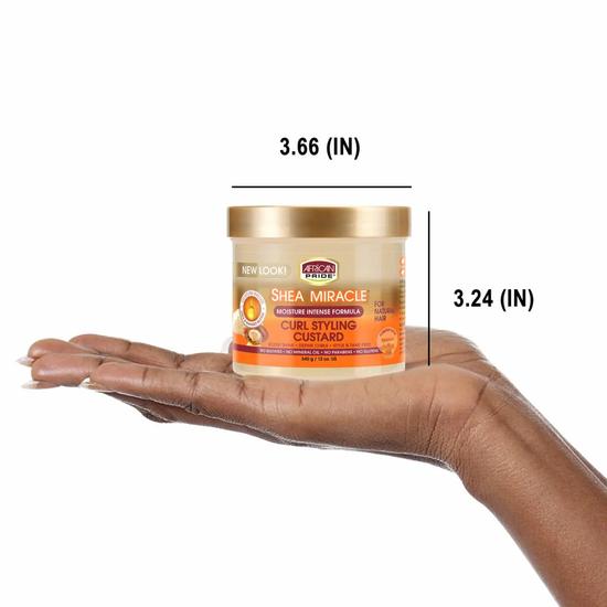 African Pride Shea Butter Miracle Moisture Intense Curl Styling Custard 340g