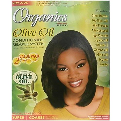 Africa's Best Organics Olive Oil No Lye Conditioning Relaxer 2 Application / Super