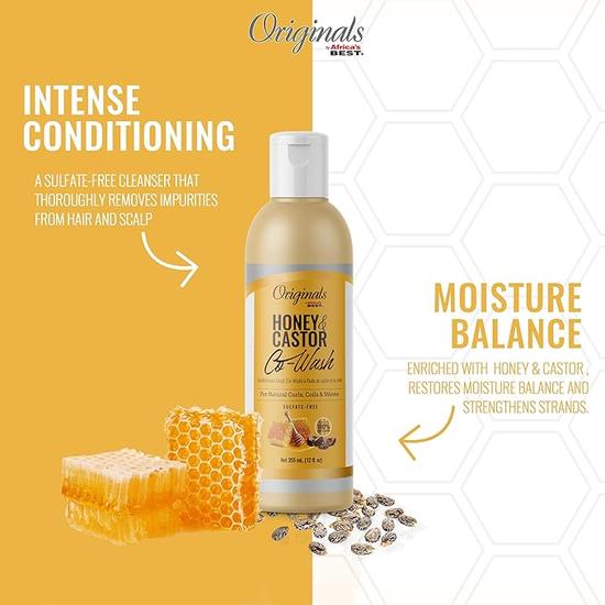 Africa's Best Originals Honey & Castor Co-Wash 355ml