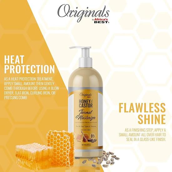 Africa's Best ORIGINALS HONEY & CASTOR THERMAL MOISTURISER 177ml