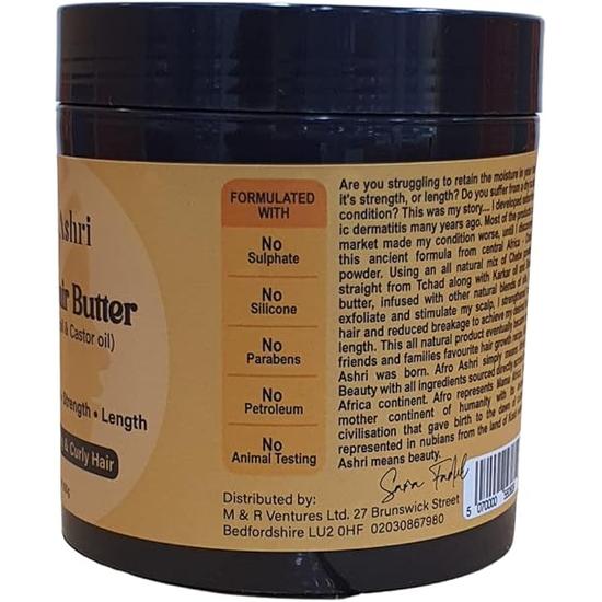 Afro Ashri Chebe Hair Growth Butter With Karkar Oil & Castor Oil 225g