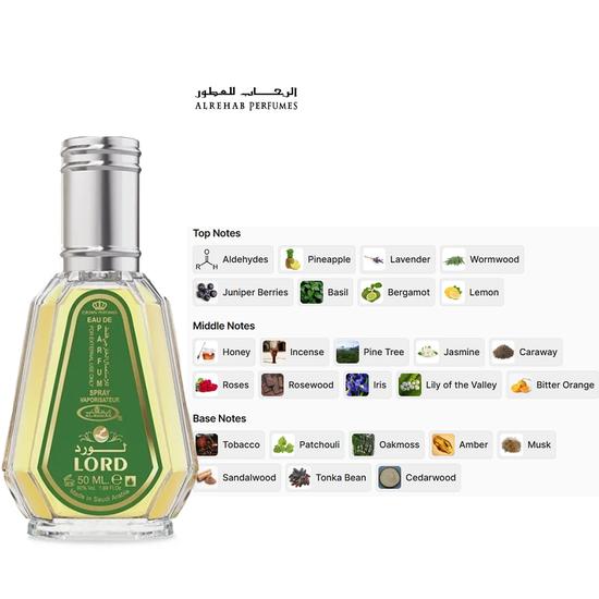 Al-Rehab Lord Eau De Parfum By Al-Rehab 50ml