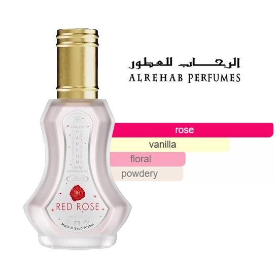 Al-Rehab Red Rose Eau De Parfum By Al-Rehab Floral Perfume For Women 35ml