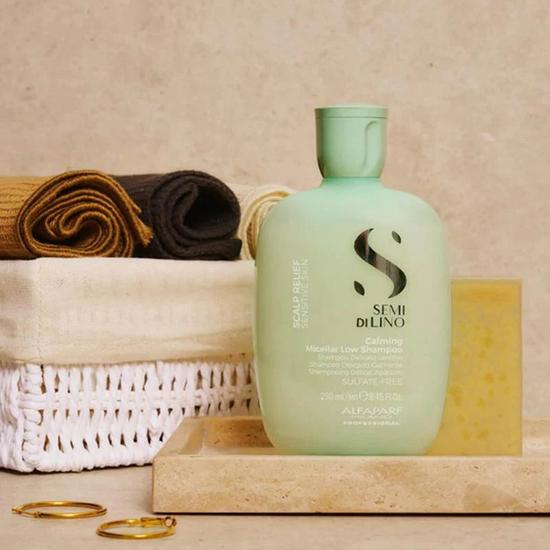Alfaparf Semi Di Lino Scalp Relief Calming Micellar Low Shampoo For Hair Loss