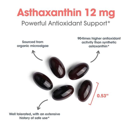 Allergy Research Group Astaxanthin 12mg Softgels 60 Softgels