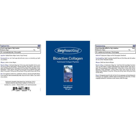 Allergy Research Group Bioactive Collagen Powder 500g