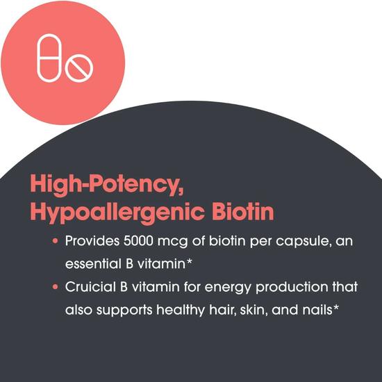 Allergy Research Group Biotin 5000 Capsules 60 Capsules