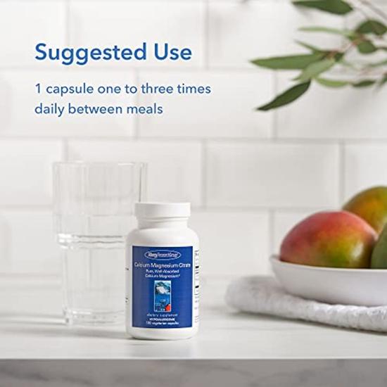 Allergy Research Group Calcium Magnesium Citrate Capsules 100 Capsules