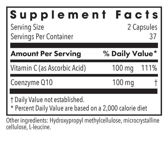 Allergy Research Group Coenzyme Q10 50mg Capsules 75 Capsules