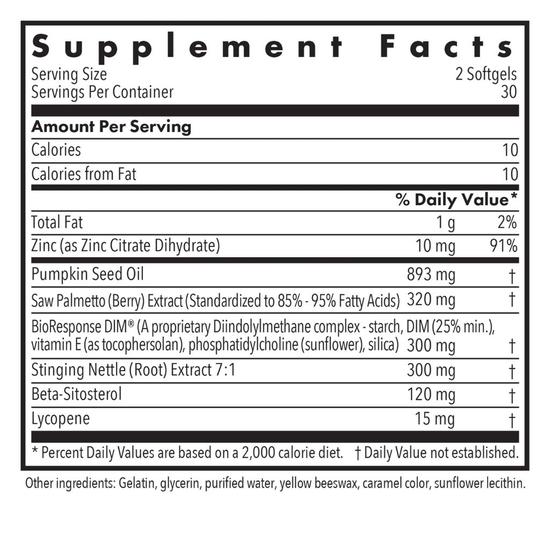 Allergy Research Group DIM Palmetto Prostate Formula Softgels 60 Softgels