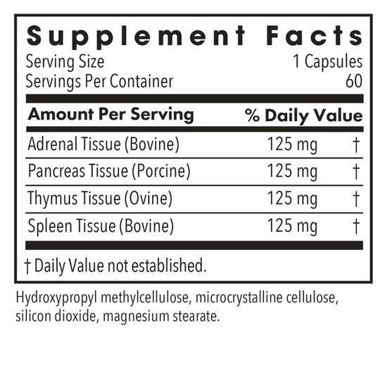 Allergy Research Group Immuno-Gland Plex Capsules 60 Capsules