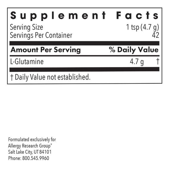 Allergy Research Group L-Glutamine Powder 200g