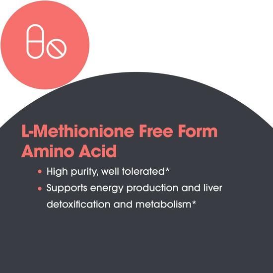 Allergy Research Group L-Methionine 500mg Capsules 100 Capsules