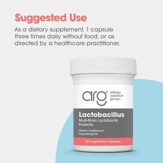 Allergy Research Group Lactobacillus plantarum/rhamnosus/salivarius Capsules 100 Capsules