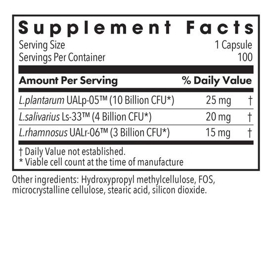 Allergy Research Group Lactobacillus plantarum/rhamnosus/salivarius Capsules 100 Capsules