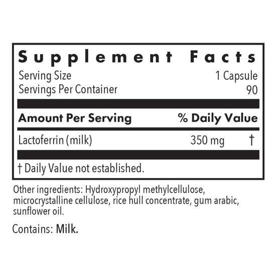 Allergy Research Group Laktoferrin 350mg Capsules 90 Capsules