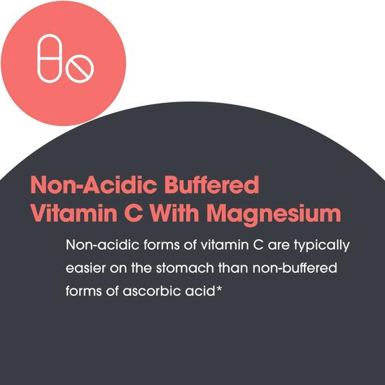 Allergy Research Group Magnesium Ascorbate Vitamin C Capsules 100 Capsules