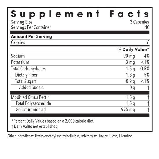Allergy Research Group Modified Citrus Pectin Capsules 120 Capsules