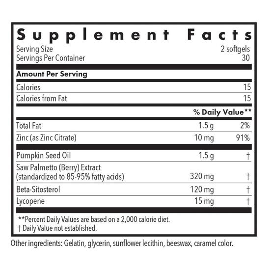 Allergy Research Group Palmetto Complex II With Lycopene Softgels 60 Softgels
