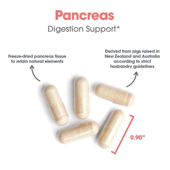 Allergy Research Group Pancreas Pork Natural Glandular Capsules 60 Capsules