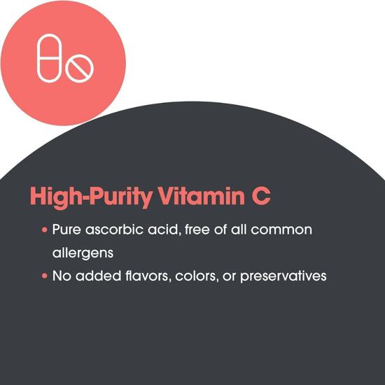 Allergy Research Group Pure Vitamin C Capsules 1000mg 100