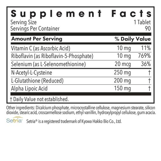 Allergy Research Group Thiodox Gluthathione Complex Tablets 90 Tablets