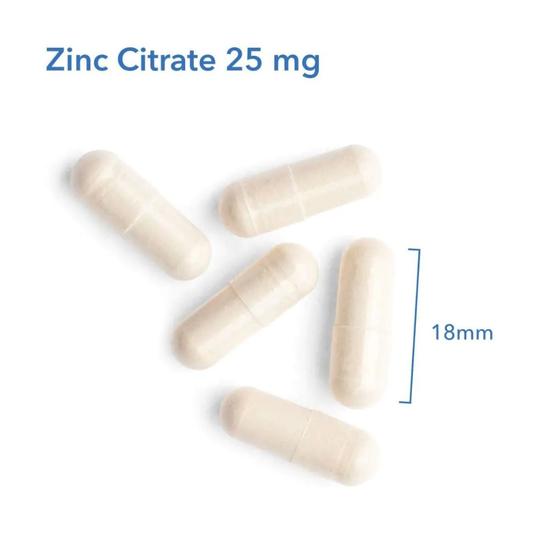 Allergy Research Group Zinc Citrate 25mg Capsules 60 Capsules