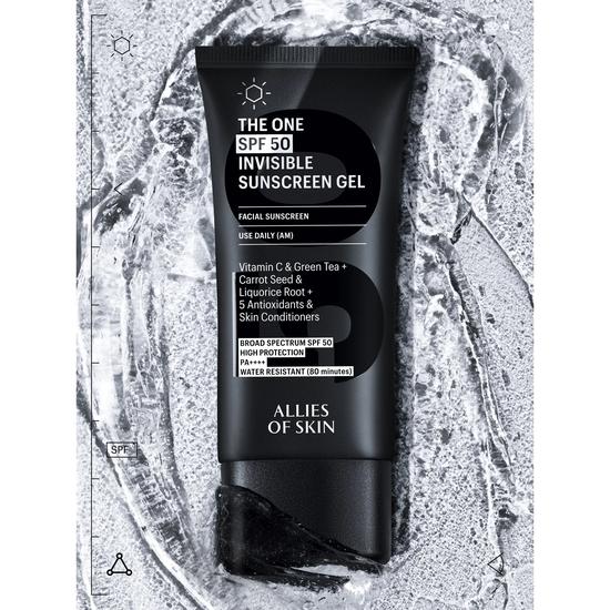 Allies of Skin THE ONE SPF 50 Vitamin C & Green Tea Invisible Gel 50ml