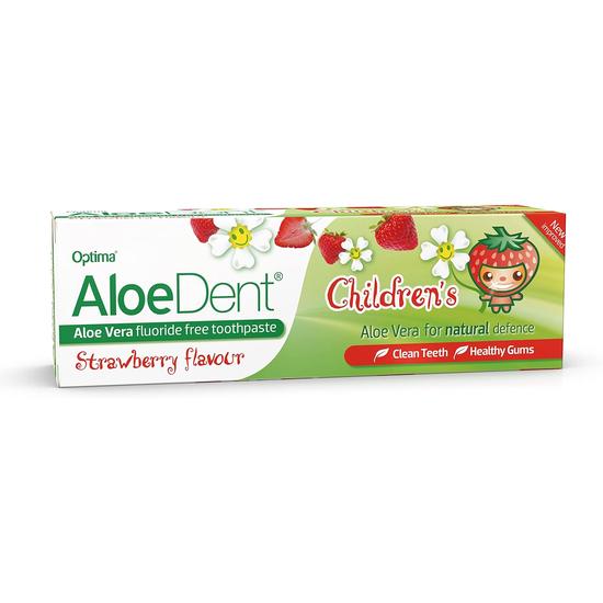 Aloe Dent Aloedent Aloe Vera Flouride Free Toothpaste 50ml / Strawberry Flavour