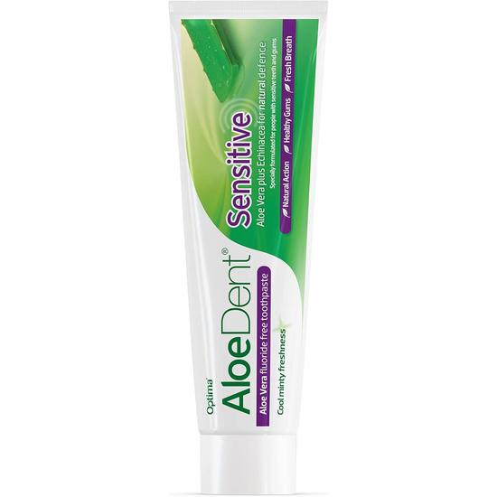 Aloe Dent Sensitive Aloe Vera Fluoride Free Toothpaste 100ml
