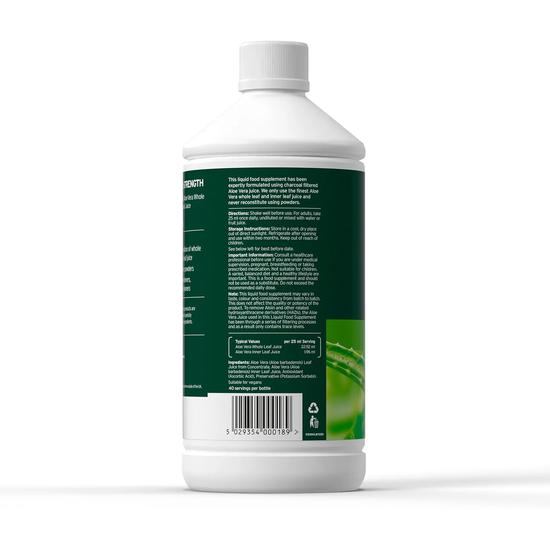 Aloe Pura Bio Active Aloe Vera Juice Maximum Strength Original 1 L