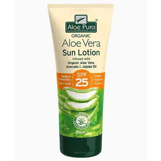 Aloe Pura Organic Aloe Vera Sun Lotion SPF 25 200ml