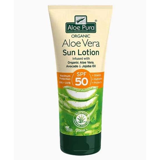 Aloe Pura Organic Aloe Vera Sun Lotion SPF 50 200ml / SPF 50