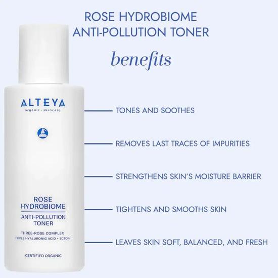 Alteya Organics Alteya Organic Rose Hydrobiome Anti-Pollution Toner 120ml