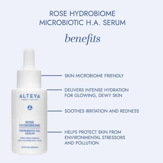 Alteya Organics Alteya Organic Rose Hydrobiome Microbiotic H.A. Serum 30ml