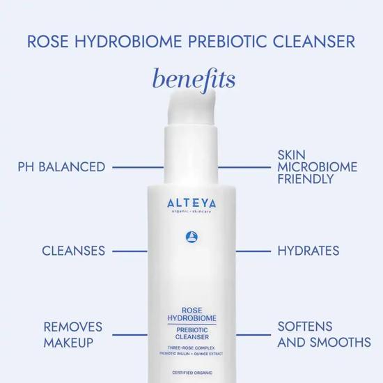 Alteya Organics Alteya Organic Rose Hydrobiome Prebiotic Cleanser 120ml