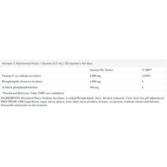 Altrient C Liposomal Vitamin C Sachets 1 Sachet