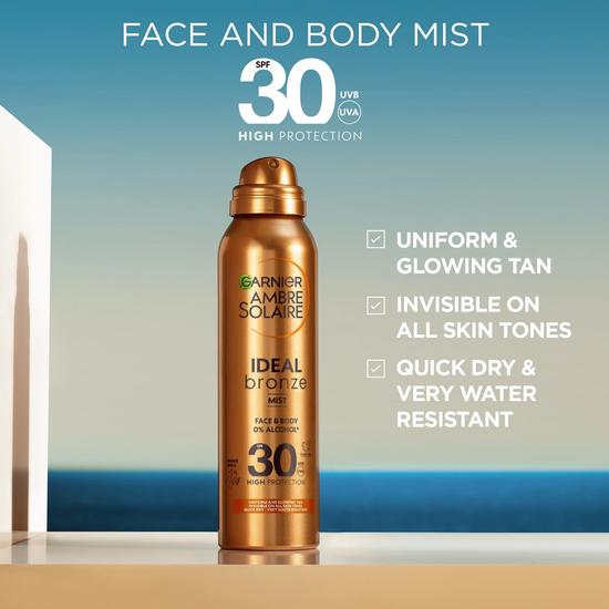Ambre Solaire Ideal Bronze Face Body Mist 30 SPF 150ml