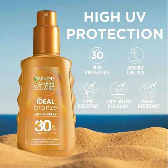 Ambre Solaire Ideal Bronze Milk In Spray 30SPF 150ml