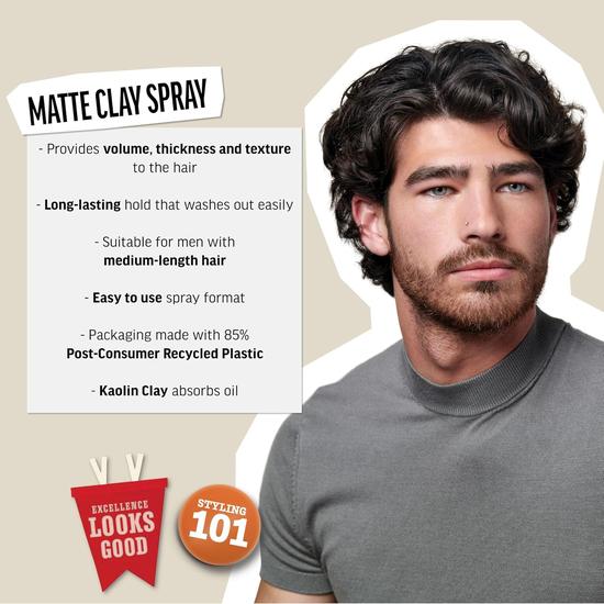 American Crew Matte Clay Spray Texturising Oil Absorbing Spray 150ml