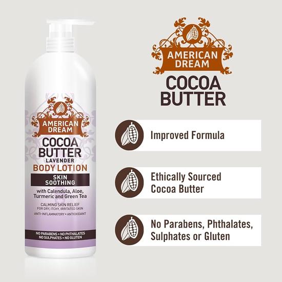 American Dream Cocoa Butter Body Lotion Lavender 473ml