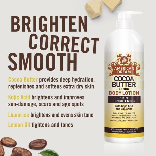 American Dream Cocoa Butter Lemon Body Lotion 750ml