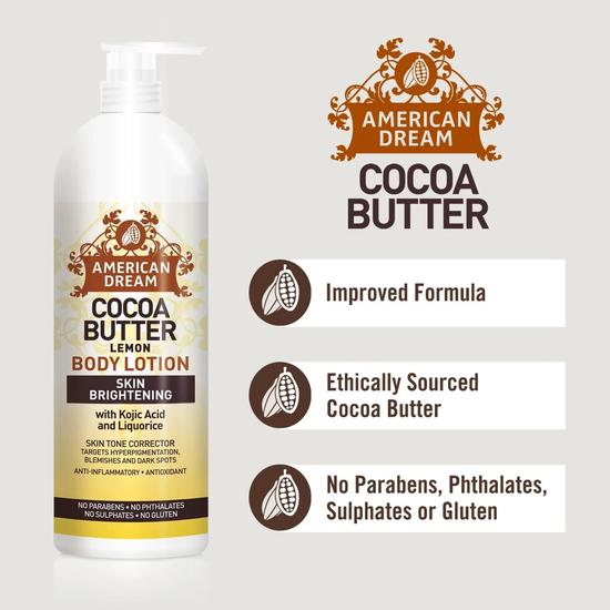 American Dream Cocoa Butter Lemon Body Lotion 750ml