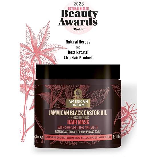 American Dream Jamaican Black Castor Oil Strengthening Hair Mask 443ml