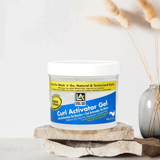 Ampro Long Aid Curl Activator Gel With Aloe Vera Regular Formula 284 g