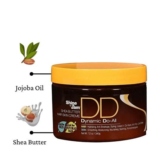 Ampro Shine N Jam Dynamic Do All Shea Butter Hair Skin Creme 340 g